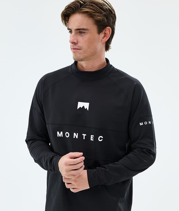 Montec Alpha Superundertøy overdel Herre Black, Bilde 2 av 5