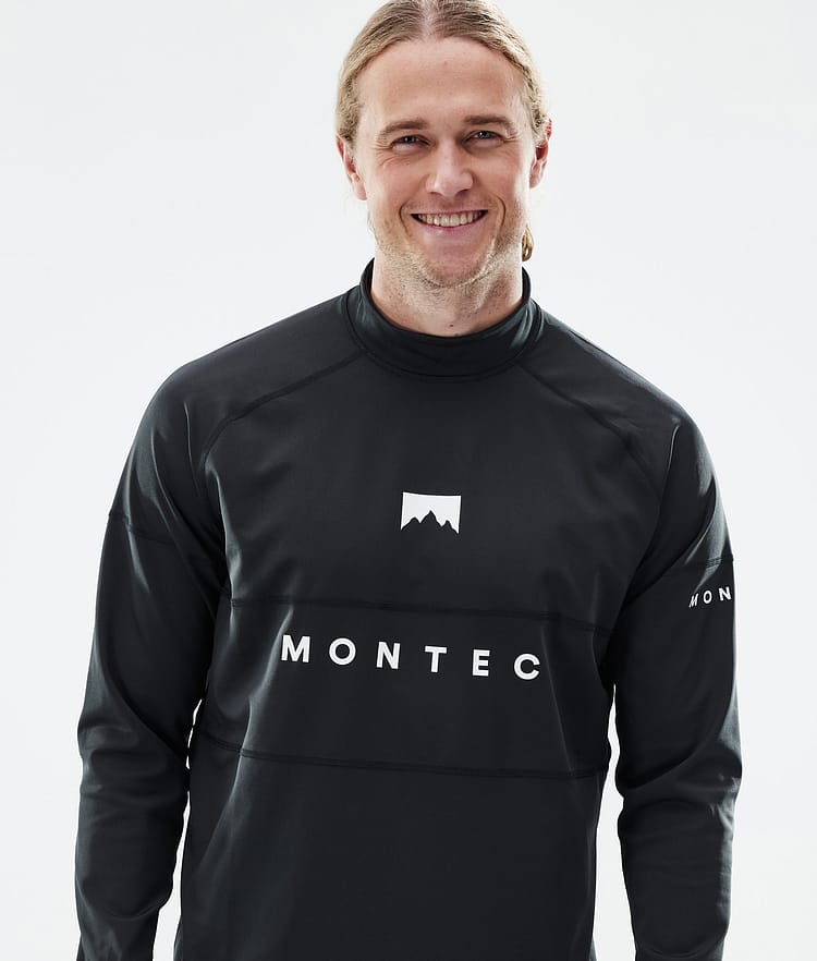 Montec Alpha Superundertøy overdel Herre Black, Bilde 2 av 5