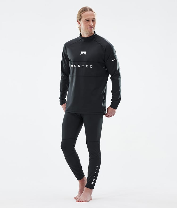 Montec Alpha Superundertøy overdel Herre Black, Bilde 3 av 5