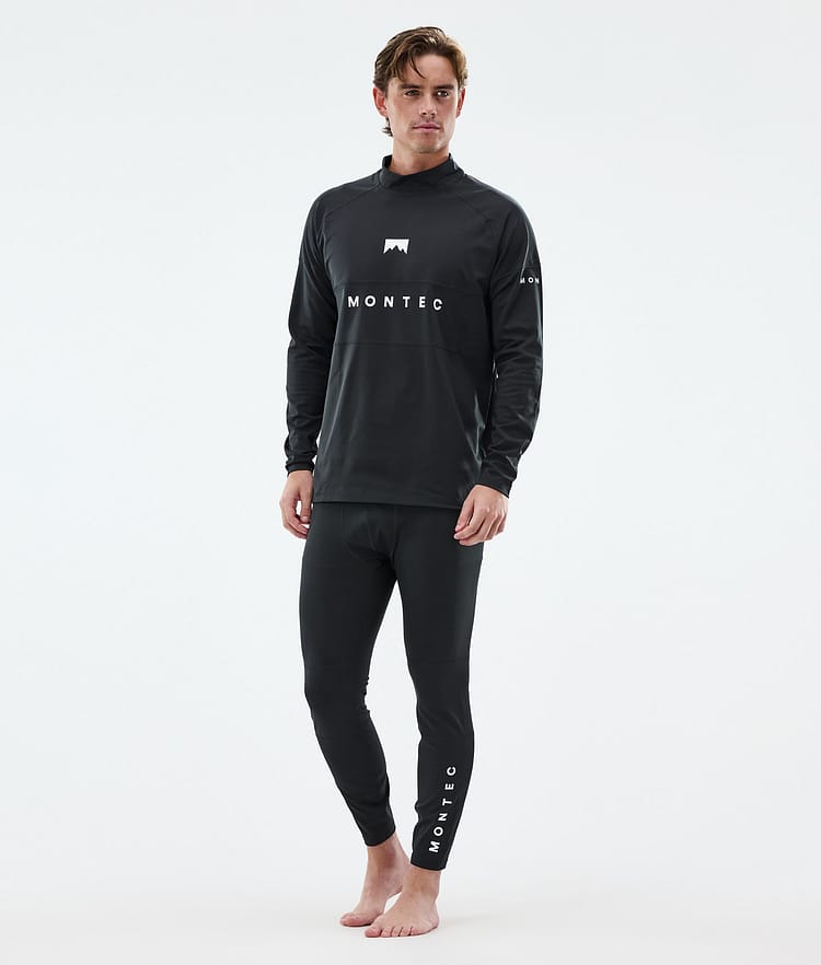 Montec Alpha Superundertøy overdel Herre Black, Bilde 3 av 5