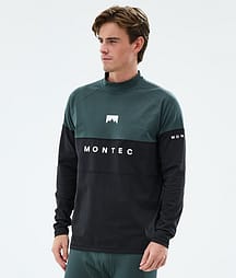 Montec Alpha Superundertøy overdel Herre Dark Atlantic/Black