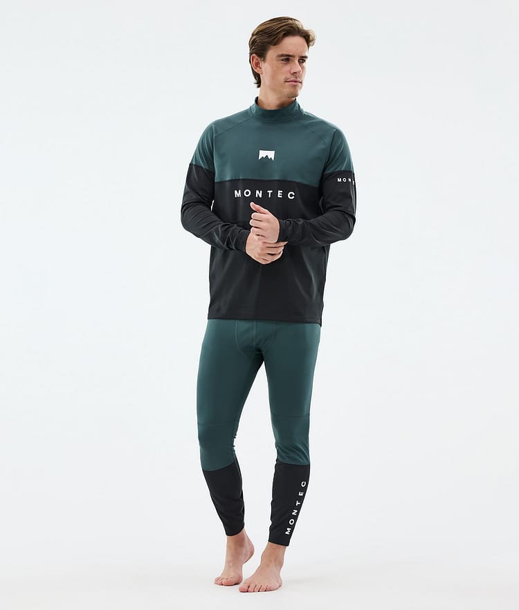 Montec Alpha Superundertøy overdel Herre Dark Atlantic/Black, Bilde 3 av 5