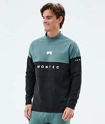 Montec Alpha Superundertøy overdel Herre Atlantic/Black
