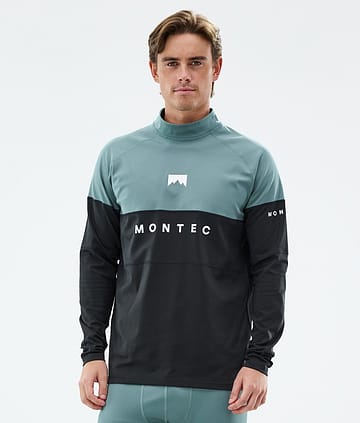 Montec Alpha Superundertøy overdel Herre Atlantic/Black