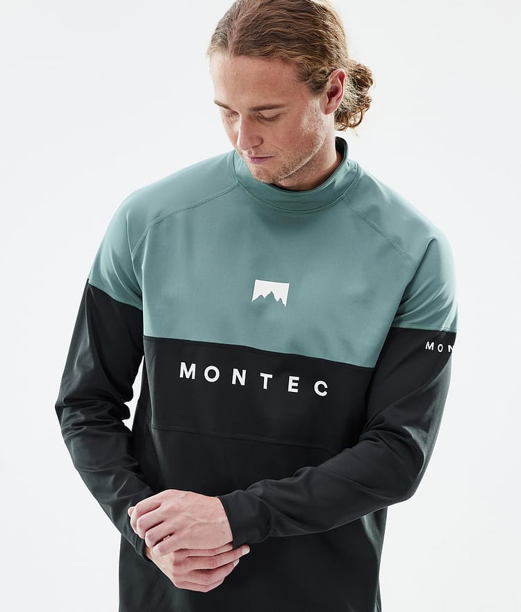 Montec Alpha Superundertøy overdel Herre Atlantic/Black, Bilde 2 av 5