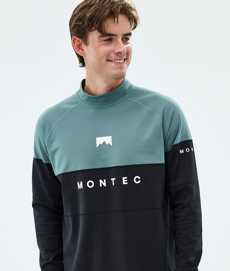 Montec Alpha Superundertøy overdel Herre Atlantic/Black, Bilde 2 av 5