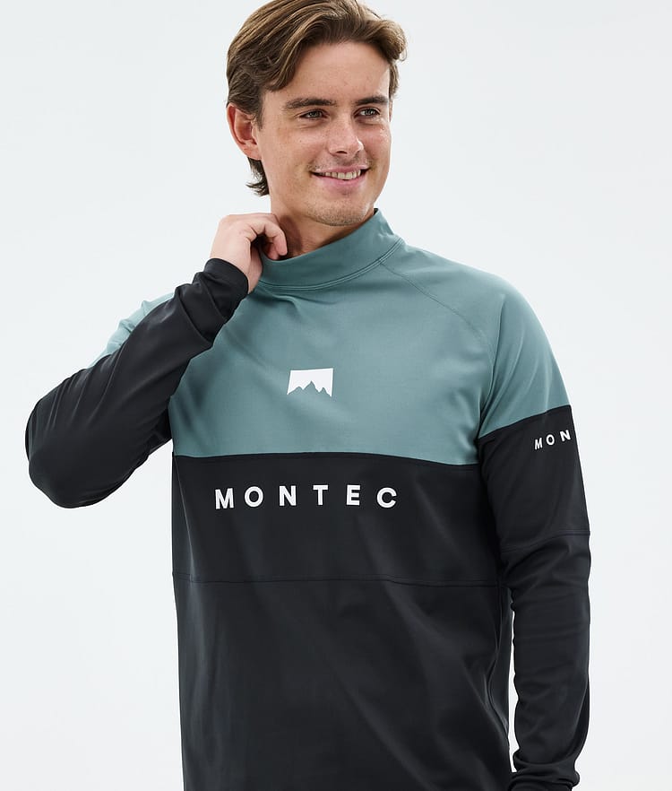 Montec Alpha Superundertøy overdel Herre Atlantic/Black, Bilde 2 av 5