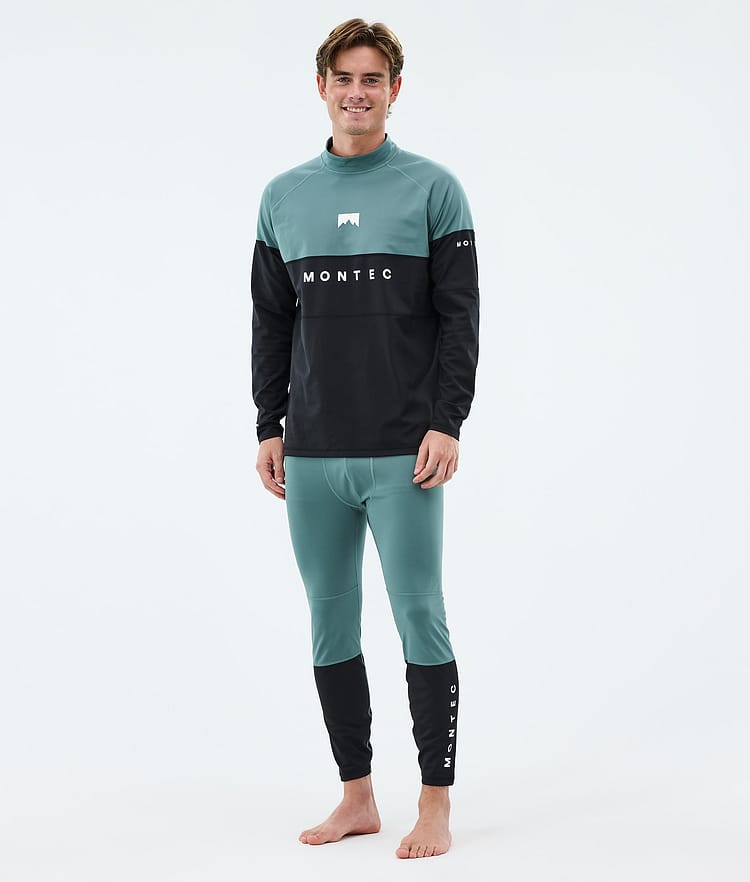 Montec Alpha Superundertøy overdel Herre Atlantic/Black, Bilde 3 av 5