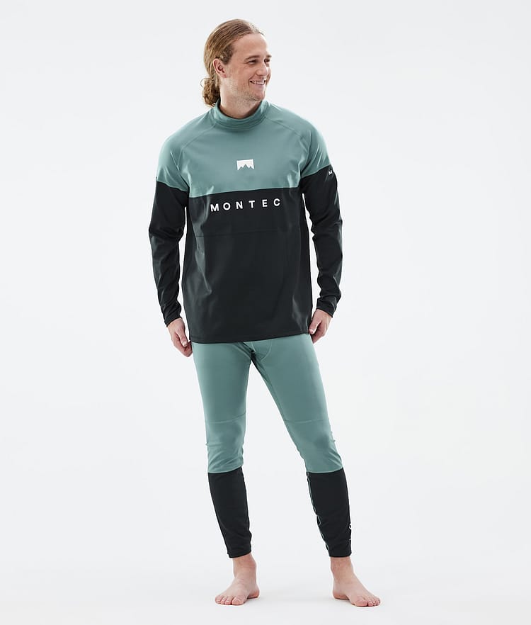 Montec Alpha Superundertøy overdel Herre Atlantic/Black, Bilde 3 av 5