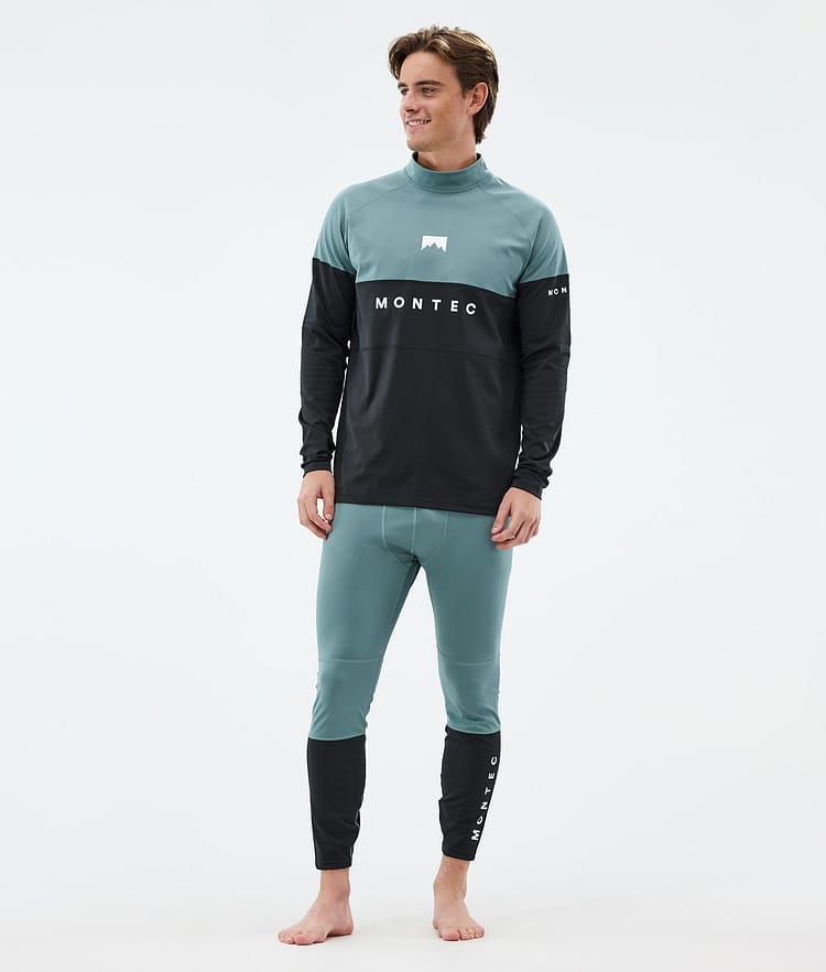 Montec Alpha Superundertøy overdel Herre Atlantic/Black, Bilde 3 av 5