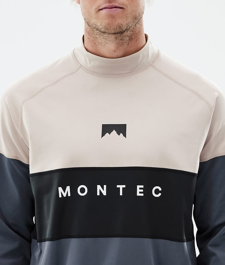 Montec Alpha Superundertøy overdel Herre Sand/Black/Metal Blue