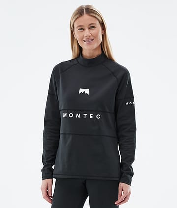 Montec Alpha W Superundertøy overdel Dame Black