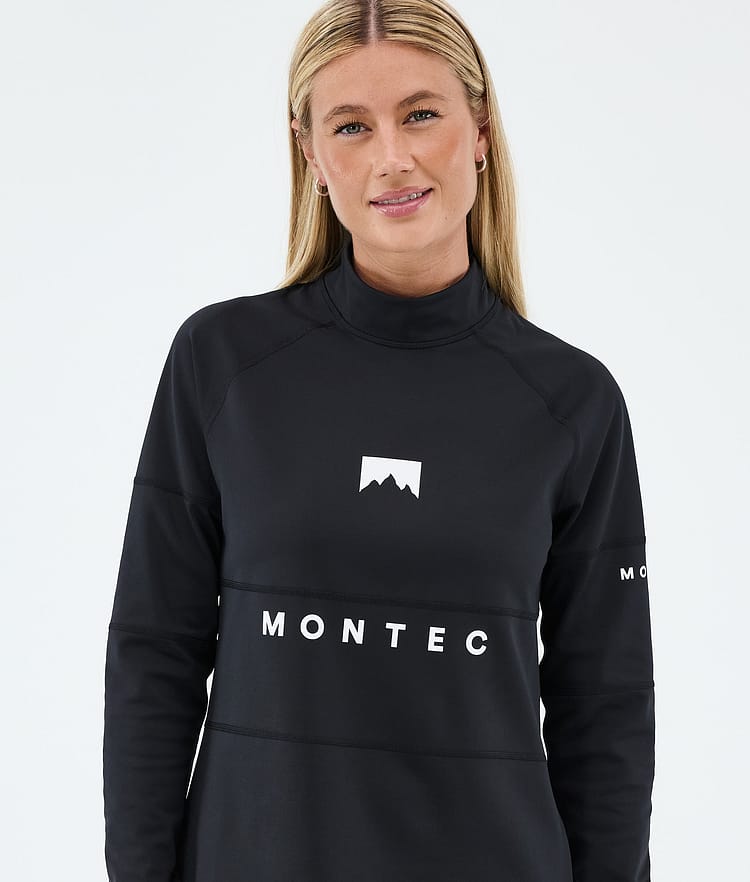 Montec Alpha W Superundertøy overdel Dame Black, Bilde 2 av 5