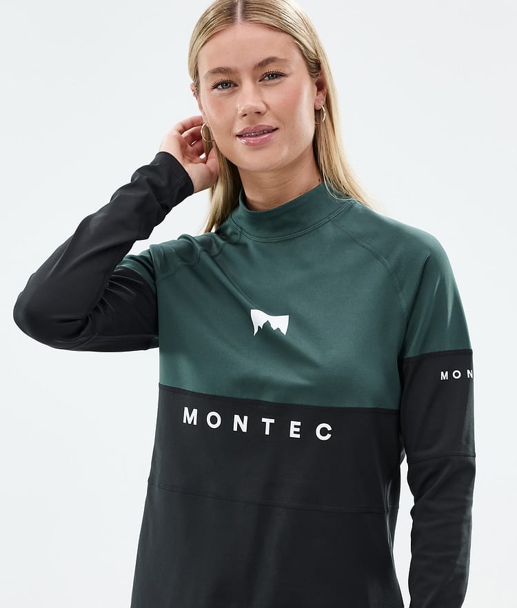 Montec Alpha W Superundertøy overdel Dame Dark Atlantic/Black, Bilde 2 av 5