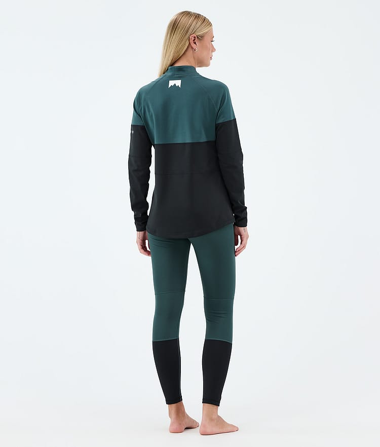 Montec Alpha W Superundertøy overdel Dame Dark Atlantic/Black, Bilde 4 av 5