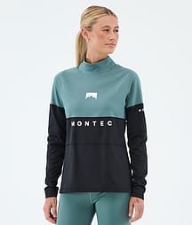 Montec Alpha W Superundertøy overdel Dame Atlantic/Black