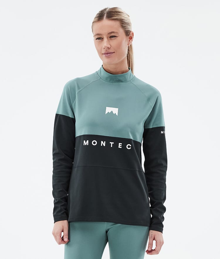 Montec Alpha W Superundertøy overdel Dame Atlantic/Black, Bilde 1 av 5
