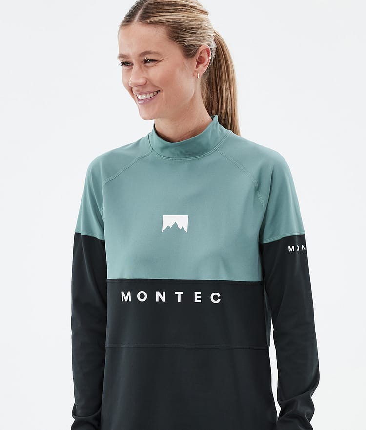 Montec Alpha W Superundertøy overdel Dame Atlantic/Black, Bilde 2 av 5