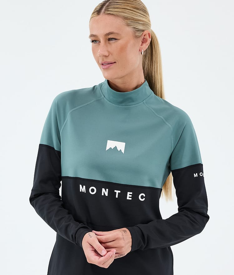 Montec Alpha W Superundertøy overdel Dame Atlantic/Black, Bilde 2 av 5