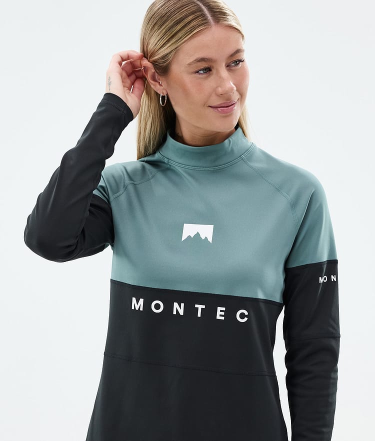 Montec Alpha W Superundertøy overdel Dame Atlantic/Black, Bilde 2 av 5
