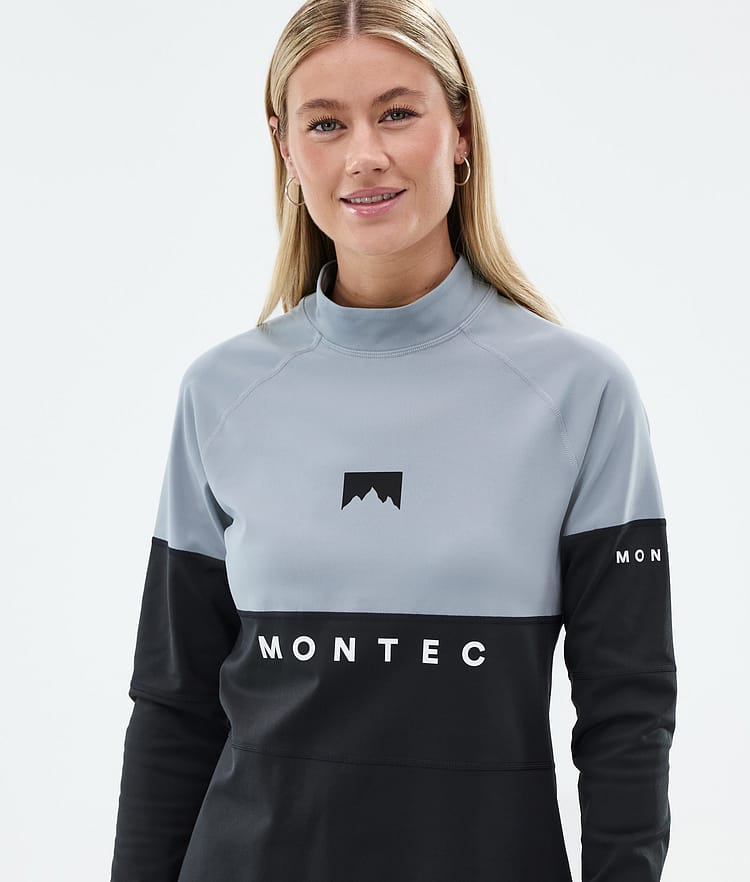 Montec Alpha W Superundertøy overdel Dame Soft Blue/Black, Bilde 2 av 5