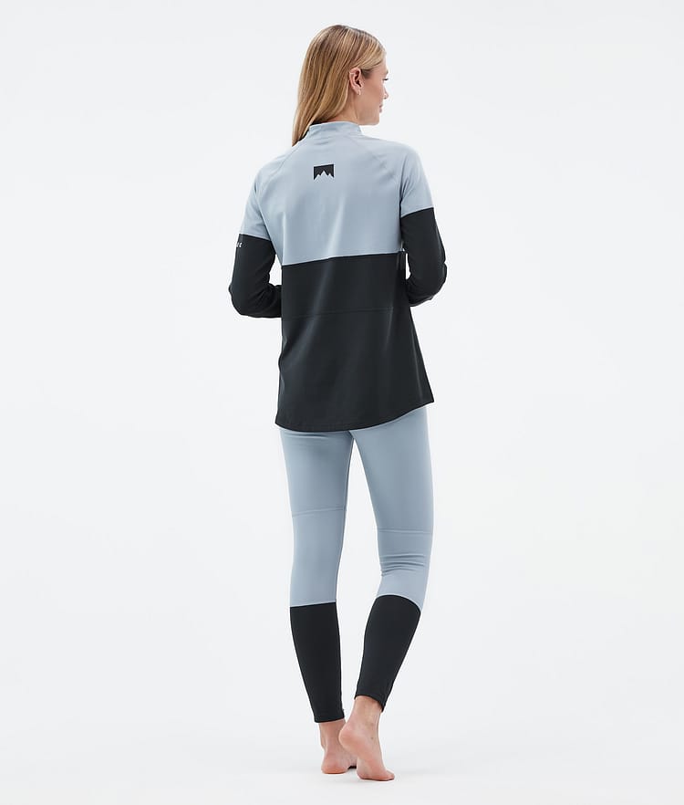 Montec Alpha W Superundertøy overdel Dame Soft Blue/Black, Bilde 4 av 5