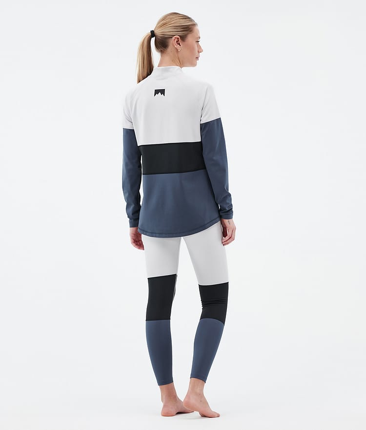 Montec Alpha W Superundertøy overdel Dame Light Grey/Black/Metal Blue, Bilde 4 av 5