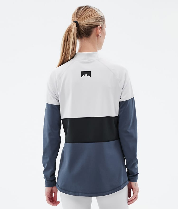Montec Alpha W Superundertøy overdel Dame Light Grey/Black/Metal Blue, Bilde 5 av 5