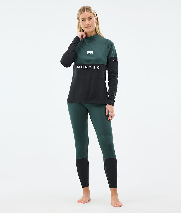 Montec Alpha W Superundertøy bukse Dame Dark Atlantic/Black, Bilde 3 av 7