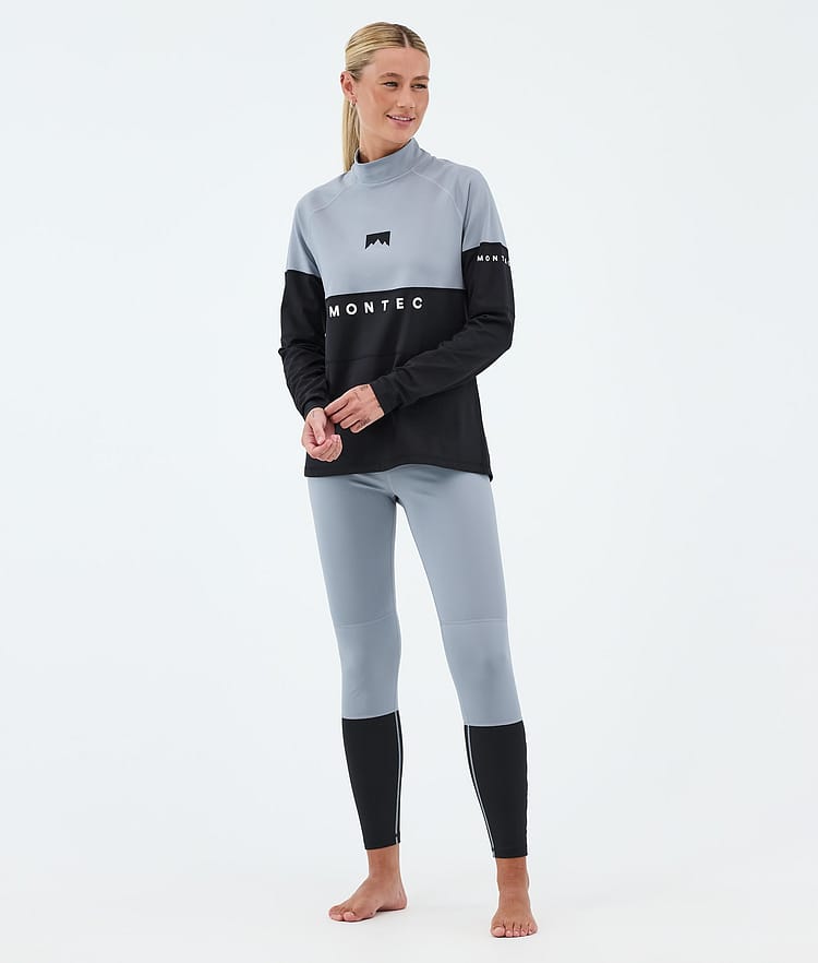 Montec Alpha W Superundertøy bukse Dame Soft Blue/Black, Bilde 3 av 7