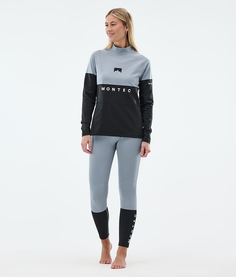 Montec Alpha W Superundertøy bukse Dame Soft Blue/Black, Bilde 3 av 7