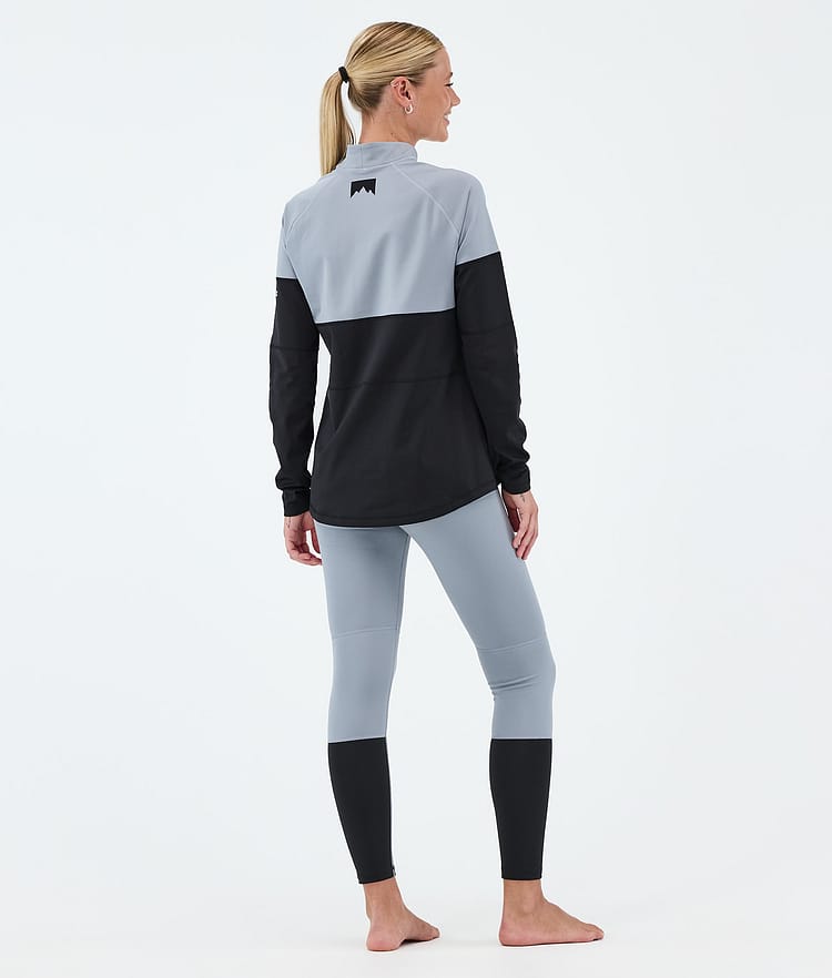 Montec Alpha W Superundertøy bukse Dame Soft Blue/Black, Bilde 4 av 7