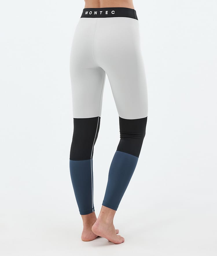 Montec Alpha W Superundertøy bukse Dame Light Grey/Black/Metal Blue, Bilde 2 av 7