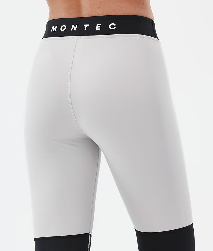 Montec Alpha W Superundertøy bukse Dame Light Grey/Black/Metal Blue