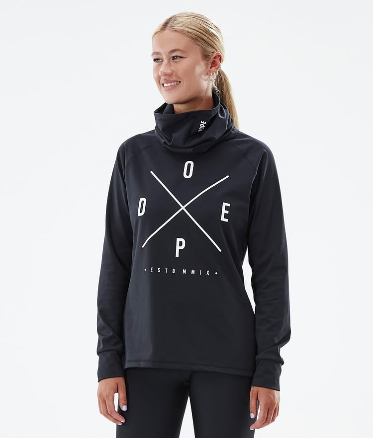 Dope Snuggle W 22 Superundertøy overdel Dame 2X-Up Black, Bilde 1 av 6