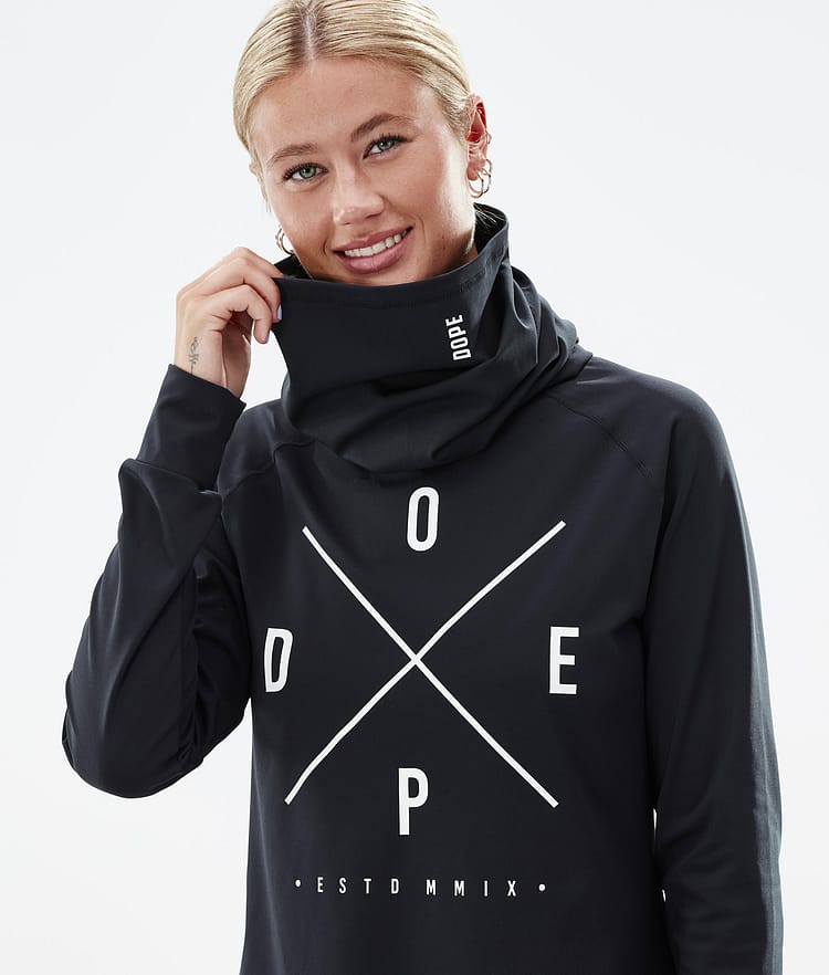 Dope Snuggle W 2022 Superundertøy overdel Dame 2X-Up Black, Bilde 2 av 6