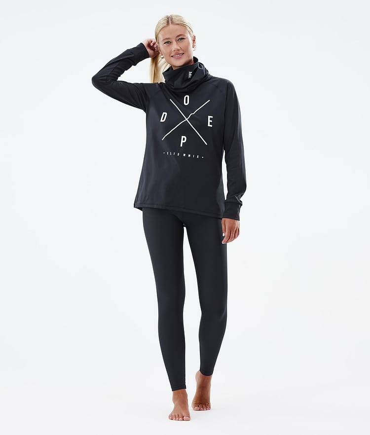 Dope Snuggle W 2022 Superundertøy overdel Dame 2X-Up Black, Bilde 4 av 6