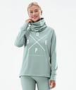 Dope Snuggle W 22 Superundertøy overdel Dame 2X-Up Faded Green