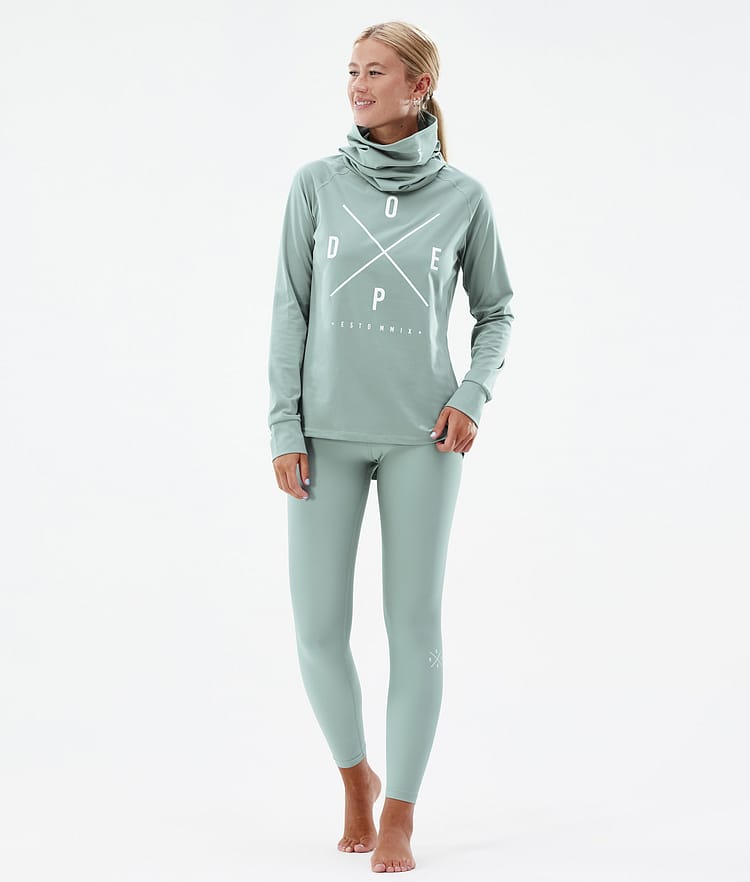 Dope Snuggle W 22 Superundertøy overdel Dame 2X-Up Faded Green, Bilde 4 av 6
