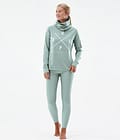 Dope Snuggle W 2022 Superundertøy overdel Dame 2X-Up Faded Green