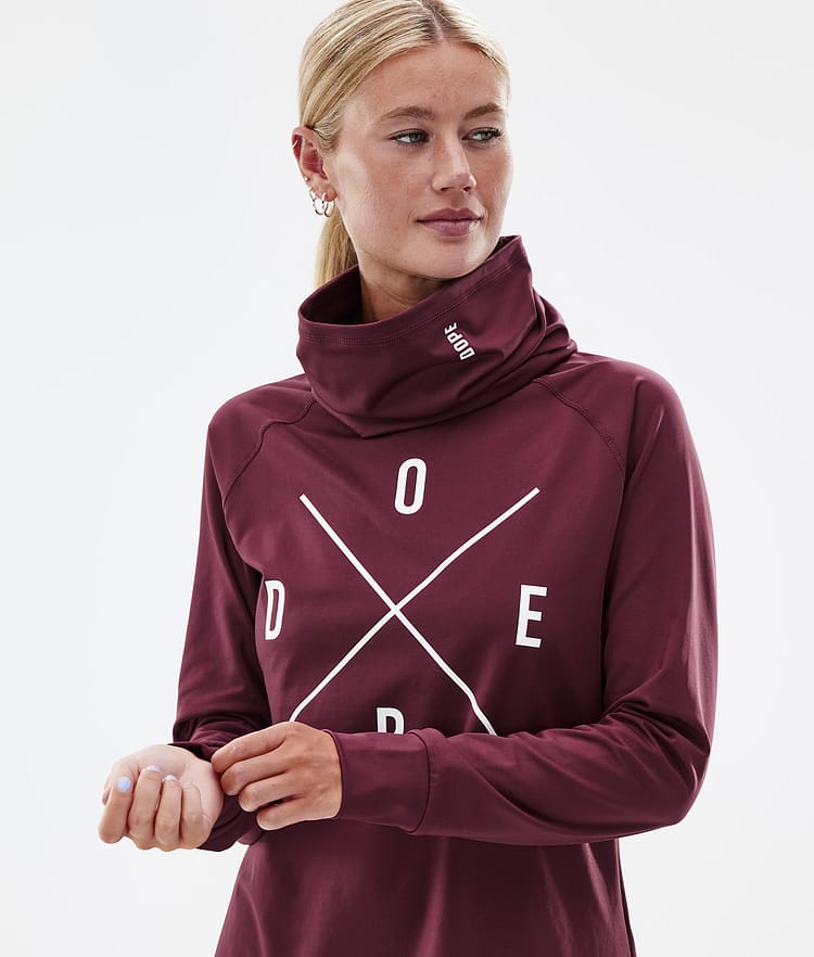 Dope Snuggle W 2022 Superundertøy overdel Dame 2X-Up Burgundy