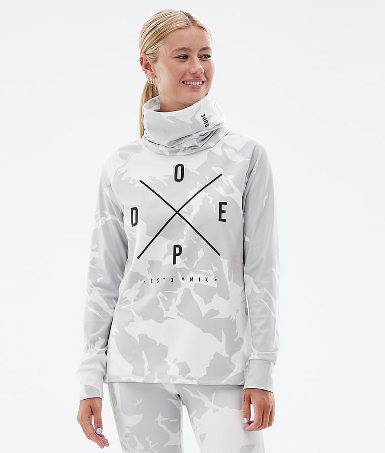 Dope Snuggle W 2022 Superundertøy overdel Dame 2X-Up Grey Camo, Bilde 1 av 6