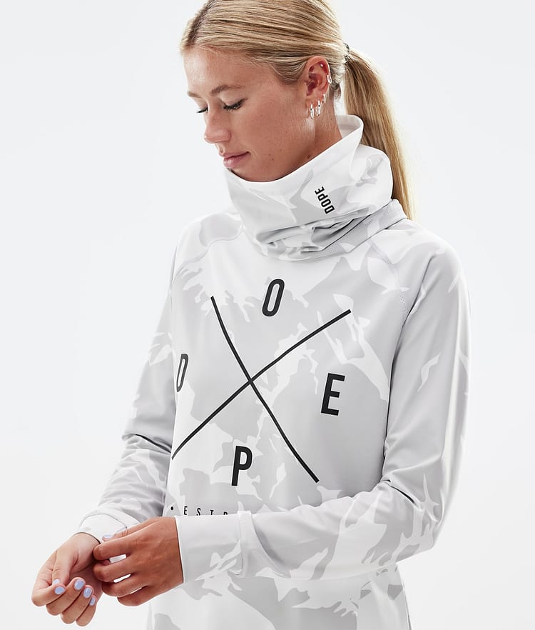 Dope Snuggle W 2022 Superundertøy overdel Dame 2X-Up Grey Camo, Bilde 2 av 6