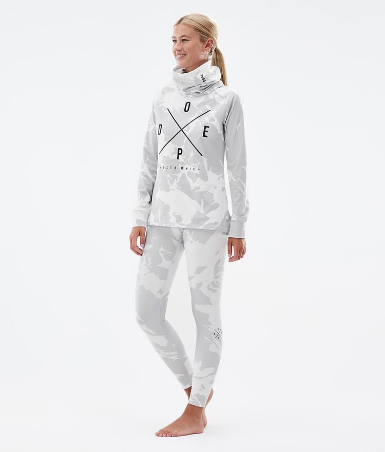 Dope Snuggle W 2022 Superundertøy overdel Dame 2X-Up Grey Camo, Bilde 4 av 6