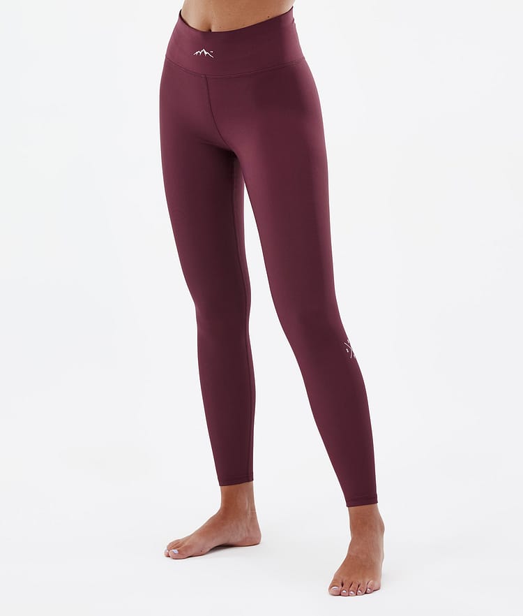 Dope Snuggle W 2022 Superundertøy bukse Dame 2X-Up Burgundy