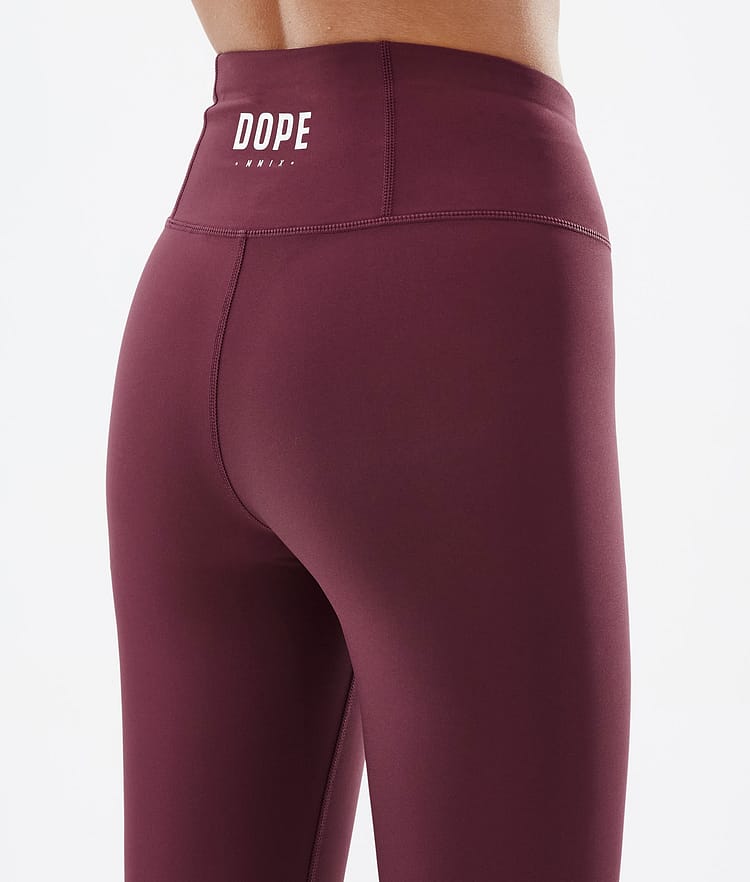 Dope Snuggle W 2022 Superundertøy bukse Dame 2X-Up Burgundy