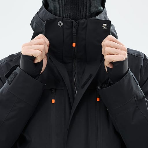 Glidelås foran med doble klaffer Hovedproduktdetaljbilde,