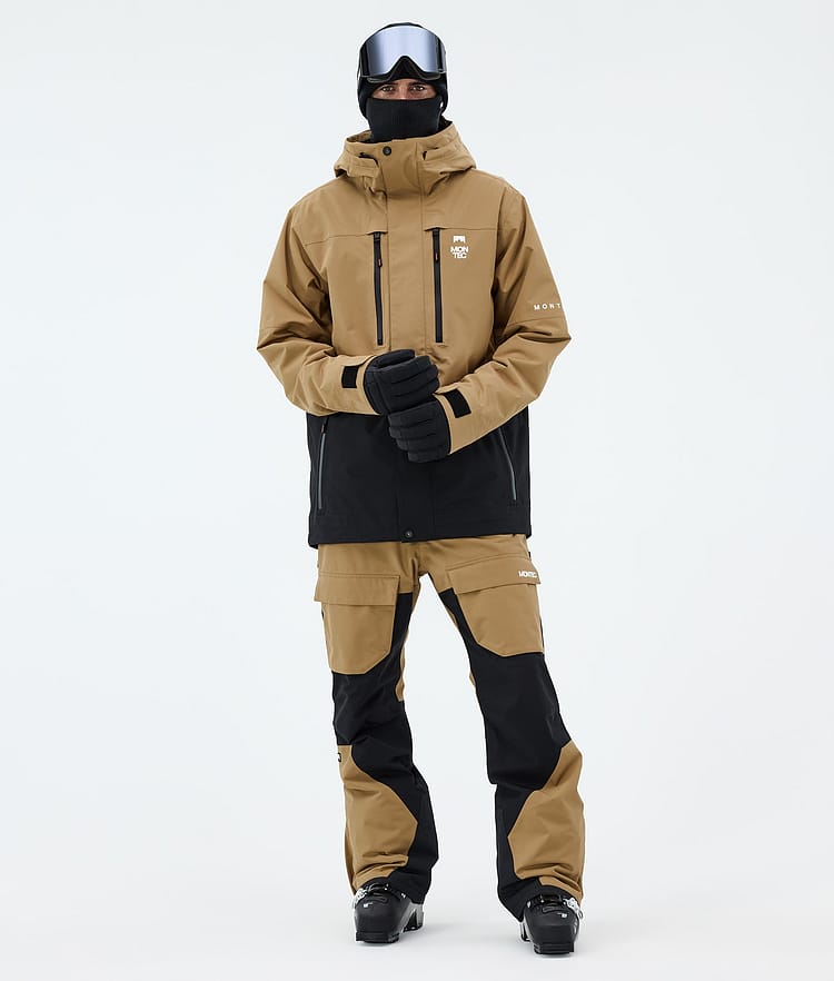 Montec Fawk Skijakke Herre Gold/Black, Bilde 2 av 9