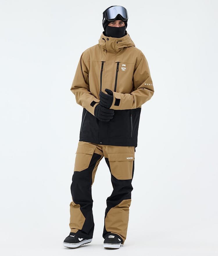Montec Fawk Snowboardjakke Herre Gold/Black Renewed, Bilde 2 av 9