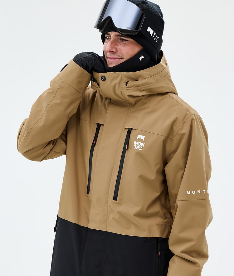 Montec Fawk Snowboardjakke Herre Gold/Black Renewed, Bilde 4 av 9